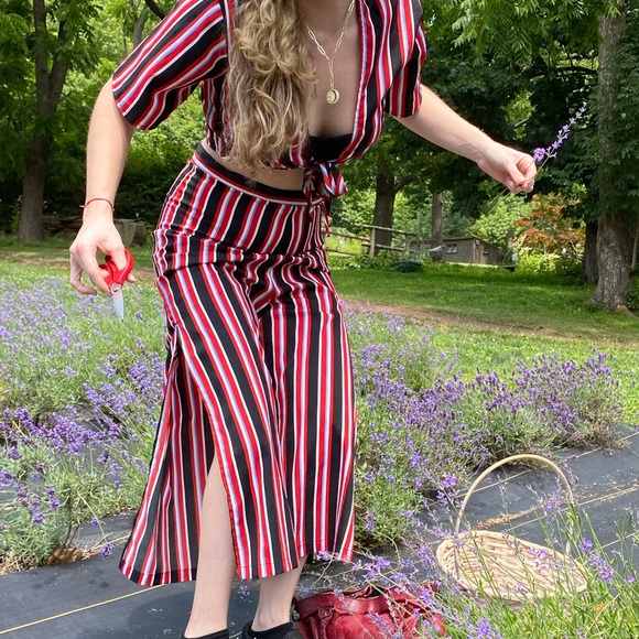 Striped 2 Piece Set (Nasty Gal) - Picture 2 of 2